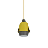 Lampa wisząca żółta/szara E27 Falun Ledea 50101149