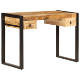 vidaXL Biurko z 2 szufladami, 110x50x77 cm, lite drewno mango