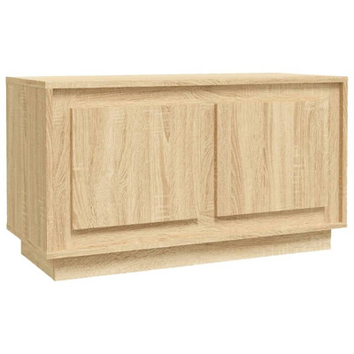 vidaXL Szafka pod TV, dąb sonoma, 80x35x45 cm, materiał drewnopochodny
