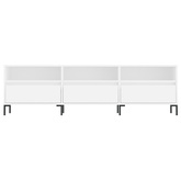 vidaXL Szafka pod TV, biała, 150x30x44,5 cm, materiał drewnopochodny model standard