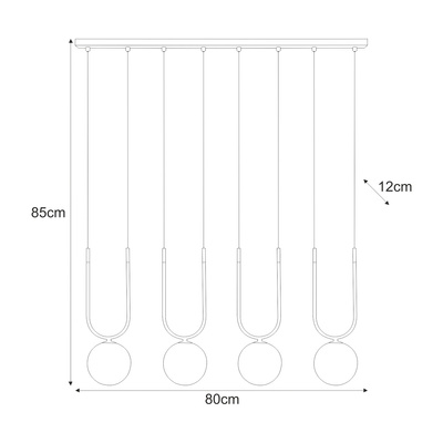 Lampa wisząca K-5597 z serii GOLDI