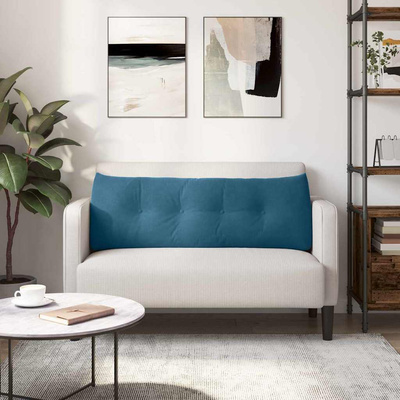 Poduszka na plecy Niebieski 140 x 24 x 50 cm Aksamit