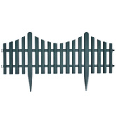 Obrzeża ogrodowe, 17 szt., 10 m, zielone