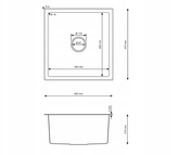 Zlewozmywak stalowy podwieszany VIVI inox