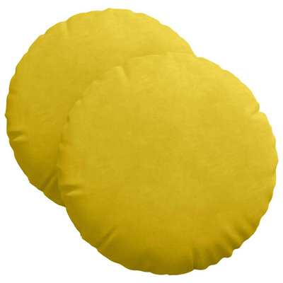 Poduszki na siedziska 2 pcs Żółty ? 40 x 13 cm Aksamit