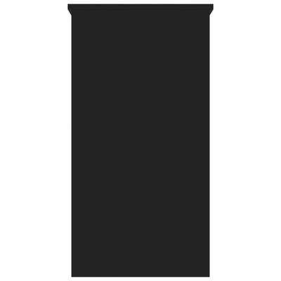 Biurko, czarne, 80x40x75 cm, materiał drewnopochodny