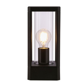 Lampa ogrodowa CISSUS – czarna metalowa lampa stojąca E27 IP54 - nowoczesne oświetlenie zewnętrzne