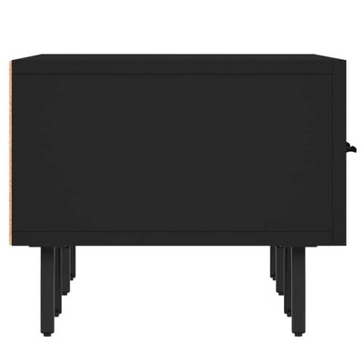vidaXL Szafka pod TV, czarna, 150x36x30 cm, materiał drewnopochodny
