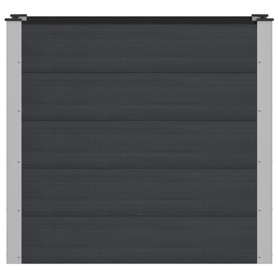 Podniesiona rabata ogrodowa Czarny 100 x 50 x 91 cm
