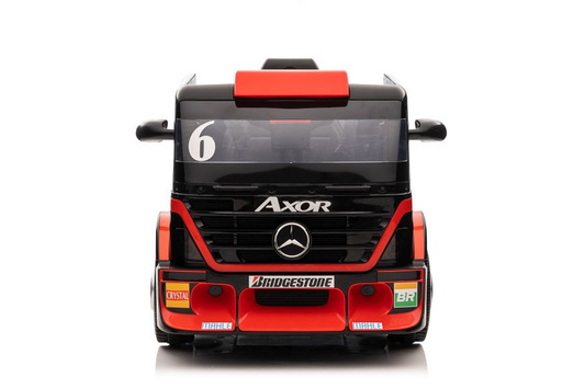 Auto Na Akumulator Mercedes + Naczepa XMX622B Czerwony LCD