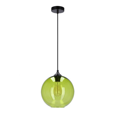 Lampa sufitowa szklana kula zielona Edison Candellux 31-29546-Z