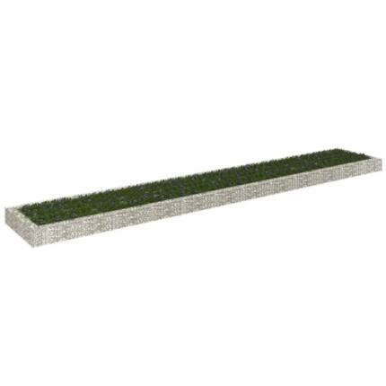 vidaXL Podwyższona donica gabionowa, galwanizowana stal, 600x100x20 cm