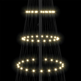 Choinka świąteczna LED z podstawą Ciepła biel 250 cm Metal