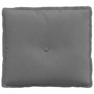 Poduszka na plecy Ciemnoszary 50 x 45 cm Tkanina mikrofibrowa