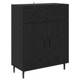 Highboard 2 szt. Czarny dąb 69,5 x 34 x 180 cm