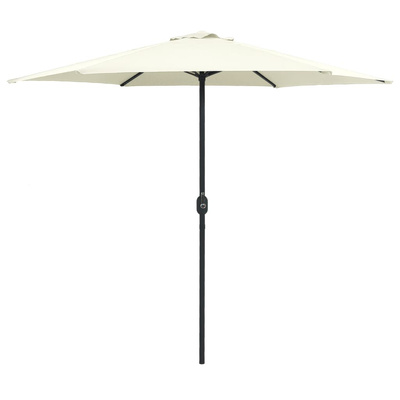 Parasol ogrodowy na aluminiowym słupku, 270x246 cm, piaskowy