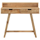 vidaXL Biurko, 100x45x90 cm, surowe drewno mango