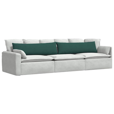 Poduszki na sofę 2 pcs Ciemna zieleń 145 x 40 cm tkanina
