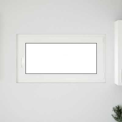 Biała wewnętrzna kolor okna piwnicznego RISOR 110 x 70 cm