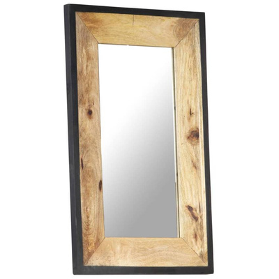 vidaXL Lustro, 80 x 50 cm, lite drewno mango
