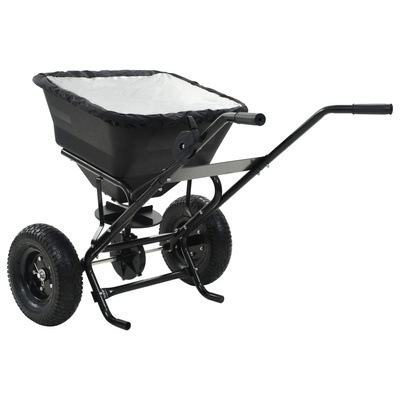 Rozsiewacz do soli, pchany, PVC i stal, 45 L, 106 x 73 x 76 cm