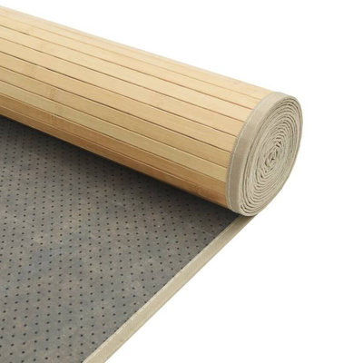 vidaXL Dywan prostokątny, jasny naturalny, 70x300 cm, bambusowy