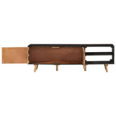 vidaXL Szafka pod TV, 140x30x45 cm, surowe drewno mango i akacjowe