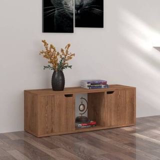 vidaXL Szafka pod TV, brązowy dąb, 88,5x27,5x30,5 cm