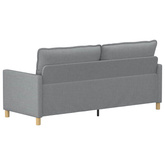 Sofa 3-osobowy jasnoszary 196 x 81 x 87,5 cm tkanina