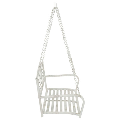 Huśtawka Stal 110,5 x 59 x 55 cm Antyczna biel