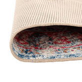 vidaXL Dywan z możliwością prania, kolorowy, Ø120 cm, antypoślizgowy