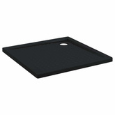 Brodzik prysznicowy z kropeczkami 90 x 90 x 4 cm ABS Czarny