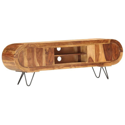 vidaXL Szafka pod TV, 140x30x45 cm, lite drewno sheesham