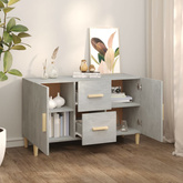 Komoda, szarość betonu, 100x36x60 cm, materiał drewnopochodny vidaXL