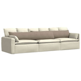 Poduszki na sofę 2 pcs Ciemnoszary 200 x 40 cm tkanina
