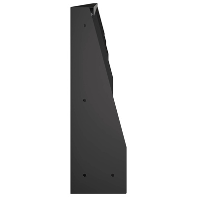 Mur oporowy 4 szt. 100 x 12 x 30 cm Stal Czarny