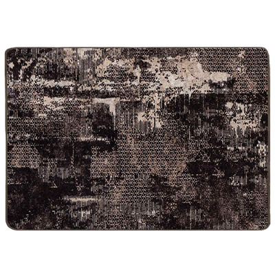 Chodnik dywanowy MARSA Czarny 100 x 150 cm Poliester i PVC