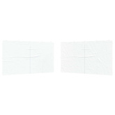 Ściana boczna namiotu na imprezy 2 pcs Biały 400 x 195 cm