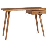vidaXL Biurko z litego drewna akacjowego, 110 x 50 x 76 cm