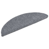 vidaXL Samoprzylepne nakładki na schody, 15 szt., 56x17x3 cm, szare