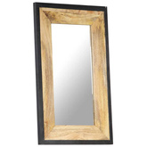vidaXL Lustro, 80 x 50 cm, lite drewno mango