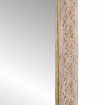lustro ścienne Prostokątny Biały wybielany 70 x 50 cm