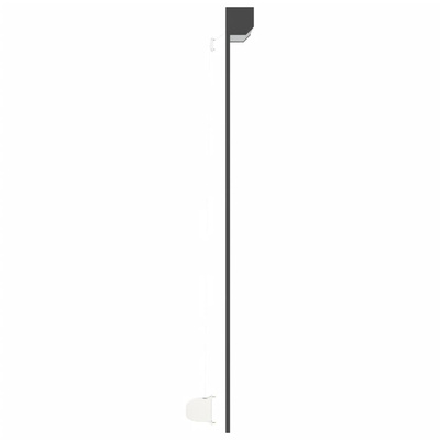 vidaXL Roleta zewnętrzna, aluminiowa, 100 x 210 cm, antracytowa
