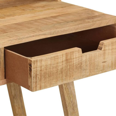 vidaXL Biurko, 100x45x90 cm, surowe drewno mango