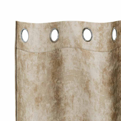 Zasłony z weluru z zasłonami 2 pcs Kremowy 140 x 140 cm Aksamit