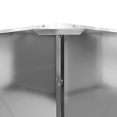 Donica Srebrny 60 x 60 x 35 cm Stal Galwanizowana