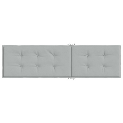 vidaXL Poduszka na leżak, jasnoszary melanż, (75+105)x50x3 cm, tkanina