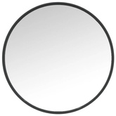 vidaXL Lustro ścienne, czarne, 50 cm