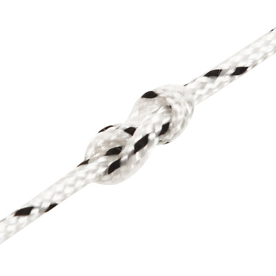 vidaXL Pleciona linka żeglarska, biała, 2 mm x 25 m, poliester