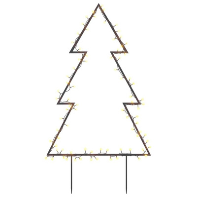 vidaXL Świąteczna choinka na szpikulcach, 80 LED, 60 cm